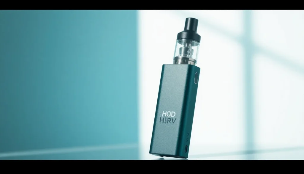 Buy HQD Surv kaufen - Colorful vape device featuring various flavor options on display.