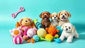 Colorful pet toys for dogs and cats offer fun and interaction for happy playtimes.