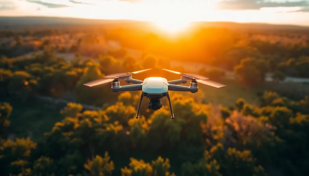 Showcase how much drone photography costs through an aerial view of a drone capturing stunning landscapes.