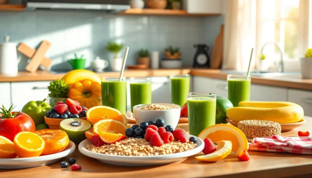 Enjoy a nutritious meal to kickstart your healthylifestyle with fresh fruits and whole grains.