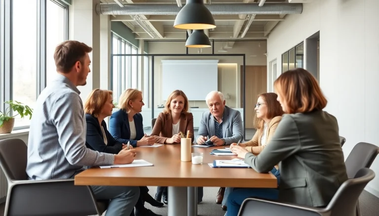 Consultants strategizing about unternehmensberatung altenpflege in a modern office environment.