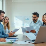 Enhancing Compliance Auditing Services through professional teamwork and modern office dynamics.