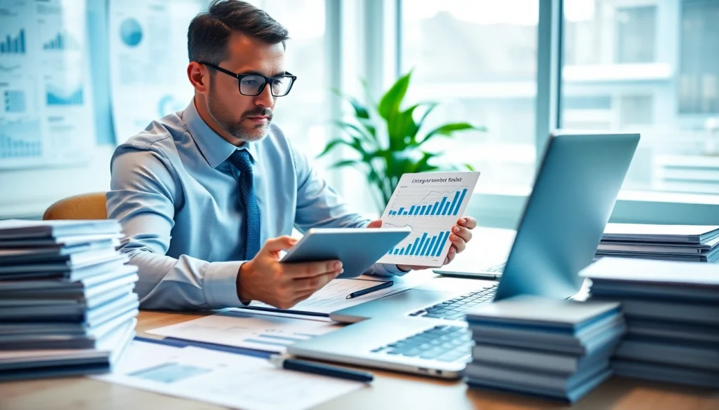 Execute an impairment test while analyzing financial data with a calculator and reports.