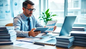 Execute an impairment test while analyzing financial data with a calculator and reports.