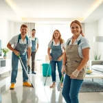 Experience top-notch bond cleaning Brisbane service with professional cleaners in a sparkling clean apartment.
