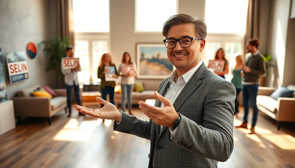 Sell my house fast okc with a friendly real estate agent in an inviting home setting.