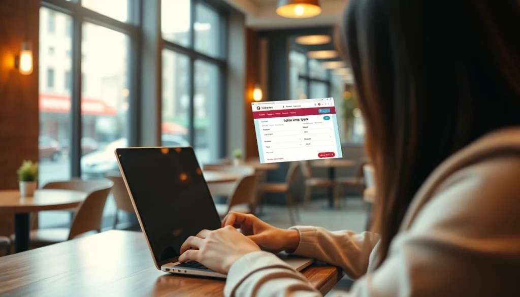 Apply for your UK ETA online application with a professional in a cozy setting.