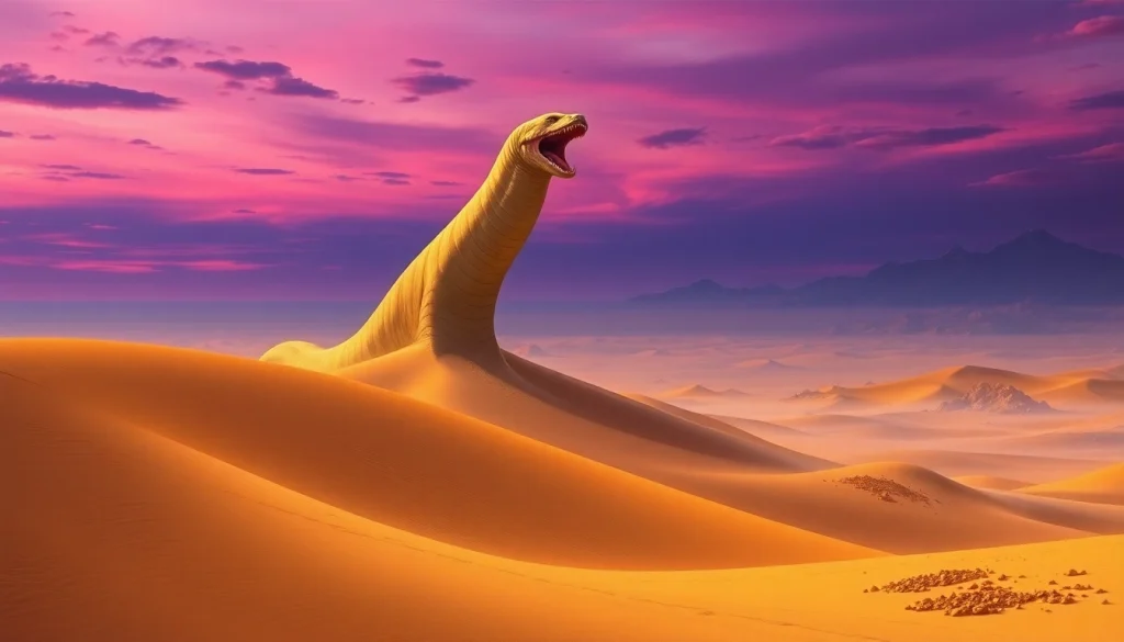 Experience the epic universe of Dune 2 download with this captivating illustration of a desert landscape.