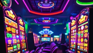 Menangkan permainan judi slot online batman138 dengan suasana kasino yang gemerlap dan modern.