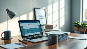 Accessing Cisco partner certification help with organized resources and a professional workspace