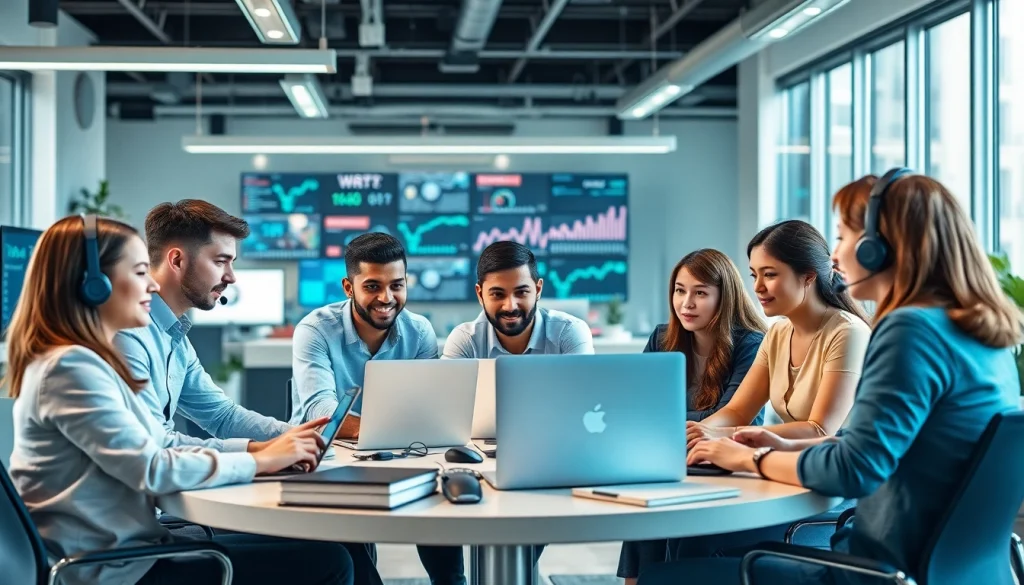 Provide Remote IT Support Services Markham through a collaborative IT support team in a vibrant office setting.