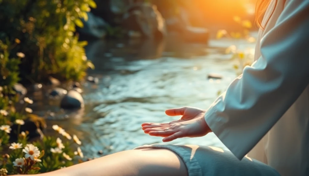 Experience the energy healing process with lovehealingexpansion in a serene setting.