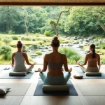 Heilfasten in einer ruhigen Wellnessumgebung mit meditativen Elementen und Natur.