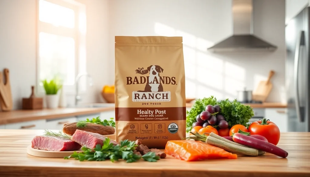Explore the benefits of badlands ranch dog food canada with fresh ingredients at a vibrant kitchen.