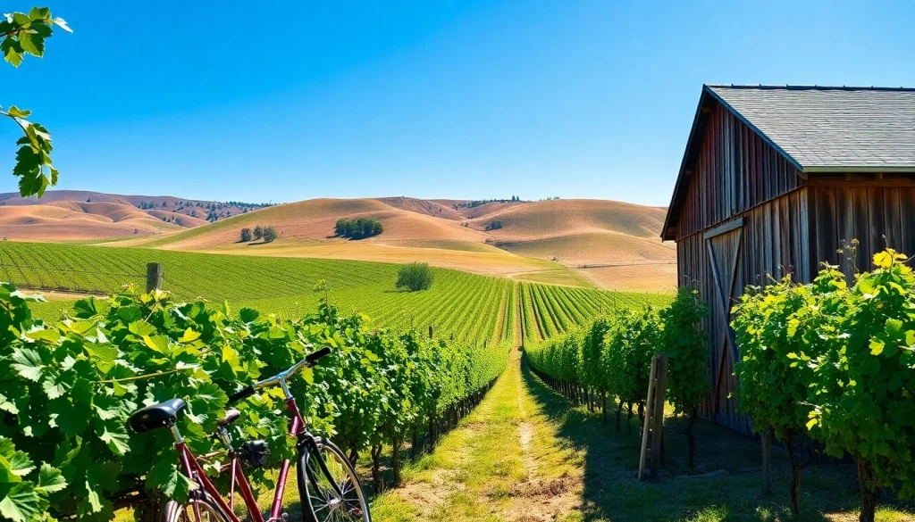 Explore the scenic vineyards of Clarksburg California with rustic charm and vibrant landscapes.