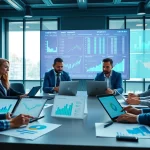 Analyze competitive intelligence reports in a dynamic business meeting setting.