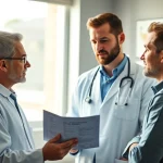 Engaging healthcare interaction about Testosterone Replacement Therapy focusing on patient education.