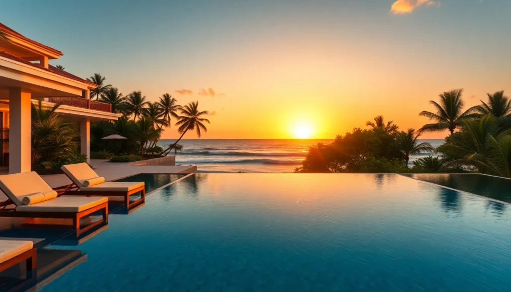 Explore villa rentals with luxurious oceanfront views and stunning sunset ambiance.