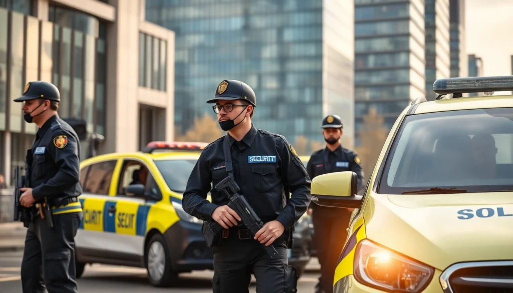 Secure Key Holding & Mobile Patrols demonstrated by a professional security team in an urban setting.