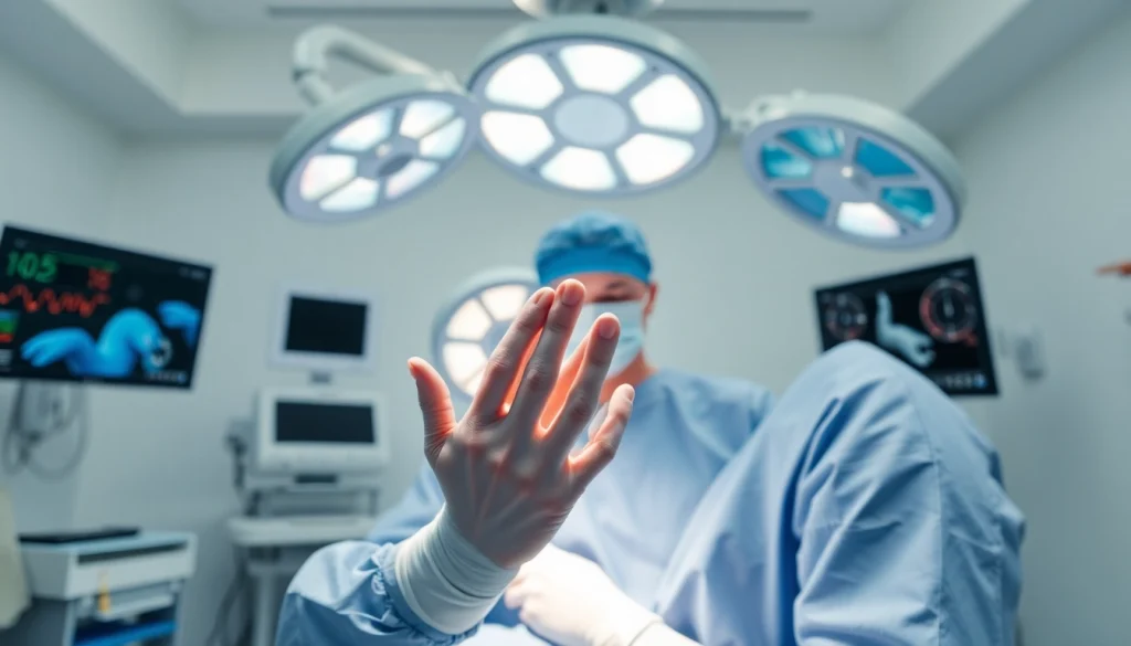 Plastische Chirurgie Braunschweig bietet professionelle und präzise Handchirurgie in einem modernen Operationssaal.