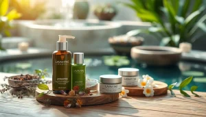 Stosowanie Lavavitae w naturalnych, relaksujących warunkach wellness.