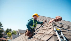 Skilled professional assessing Roof repair Vancouver Wa on a residential building.