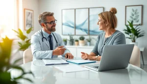 Engaging consultation in concierge medicine las vegas, highlighting personalized patient care.