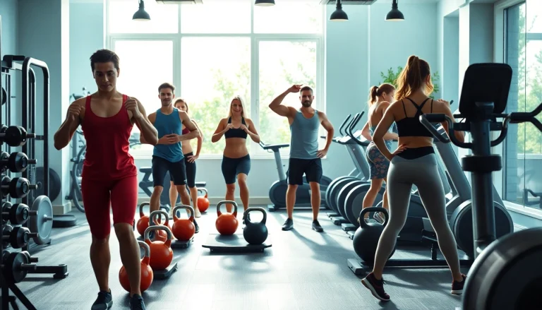 Engaged individuals using home gym equipment Australia in a spacious, bright setting.