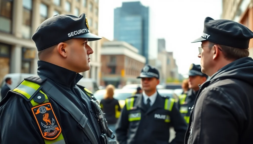 Security Guards Liverpool monitoring an urban area, ensuring safety and vigilance.