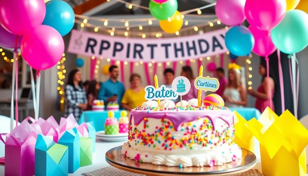Celebrate a customizable birthday party with personalized decorations and joyous atmosphere.