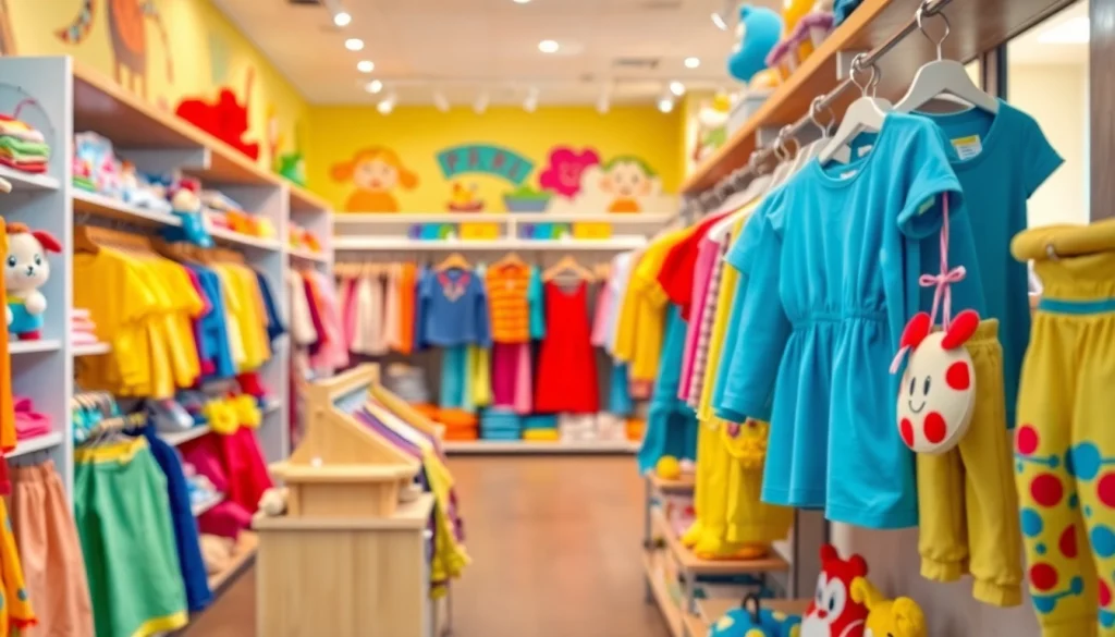 Explore high-quality kids' clothing and toys at http://www.websonlinestore.com in a vibrant shopping setting.