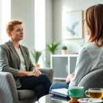 Engaging with a client while dealing with depression in a cozy, supportive environment