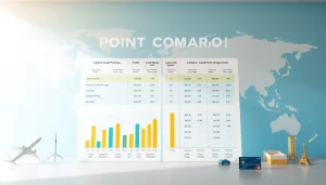 Compare travel points effectively in a detailed infographic on points comparison.