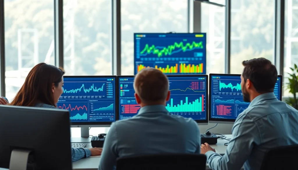 Team collaborating on data analysis for Data anomaly detection in a bright office environment.