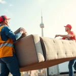 Movers demonstrating efficiency while relocating in Toronto with professionalism and care.