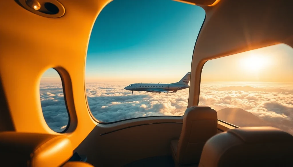 Experience ultra luxury private aviation with a captivating jet in flight, showcasing elegance and opulence.