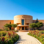 Explore the exterior of the Jerusalem Art Museum, showcasing its unique architectural design.