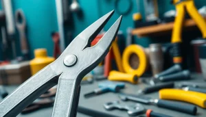 Utilizando la tenaza Mister Worker para labores de corte eficiente y preciso.