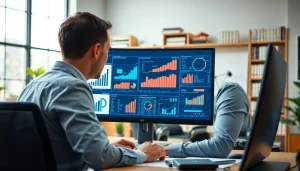 Analyze competitive intelligence data with a professional setting showcasing research tools and insights.