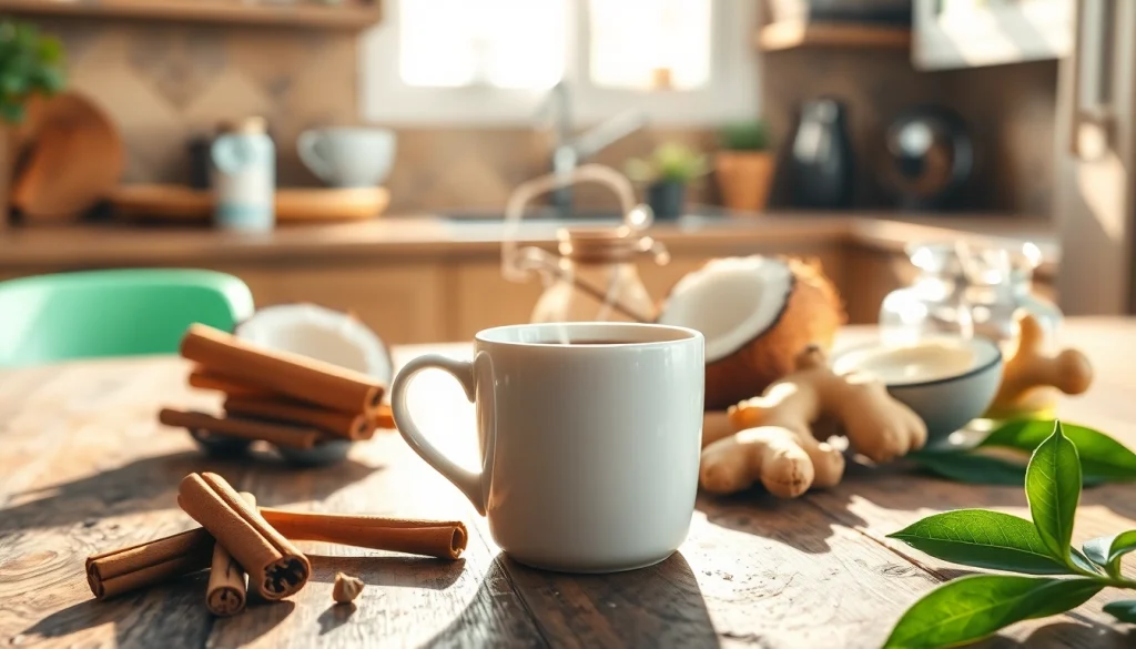 Blend what to put in coffee for weight loss with natural ingredients like cinnamon and coconut oil.